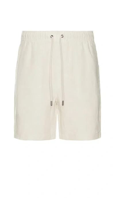 Onia Air Linen Pull On Short 6 Shorts In Stone