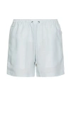 Onia Air Linen Pull-on Shorts 6 In Blue