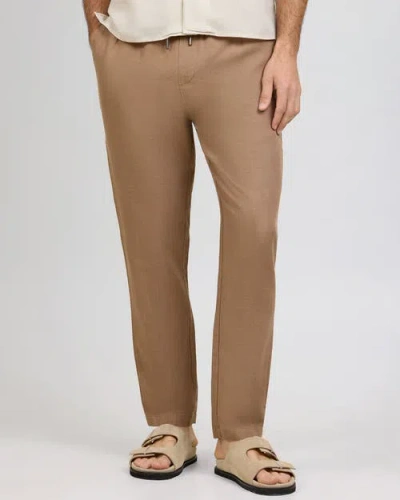 Onia Air Linen Pull-on Pant In Brown