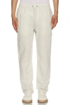 Onia Air Linen Pull-on Pants In White