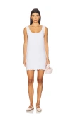 Onia Air Linen Scallop Shift Dress