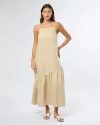 Onia Air Linen-blend Square Neck Maxi In Jute