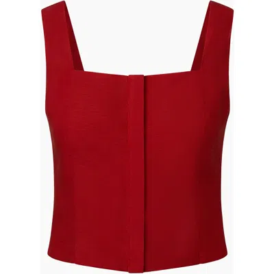 ONIA ONIA AIR LINEN SQUARE NECK TOP