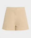 Onia Air Linen Trouser Shorts In Jute