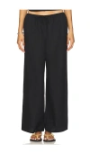 Onia Air Linen Wide Leg Drawstring Pant