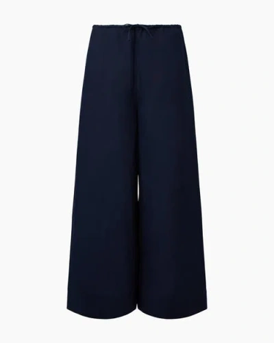 ONIA ONIA AIR LINEN WIDE LEG DRAWSTRING PANT