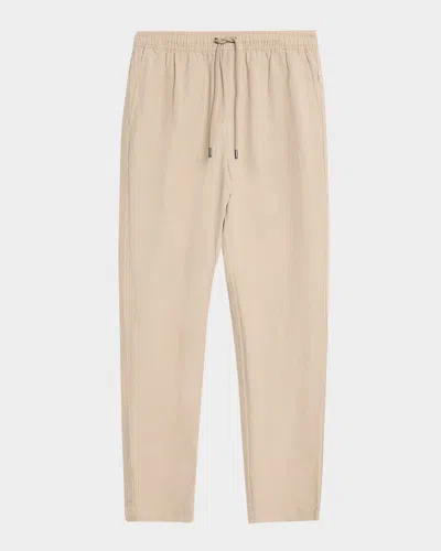Onia Air Linen-blend Drawstring Pants In Neutral