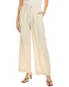 ONIA ONIA AIR PLEATED LINEN-BLEND TROUSER
