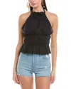 Onia Air Linen Asymmetrical Halter Top