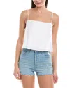 Onia Air Square Neck Linen-blend Tank