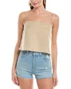 Onia Air Square Neck Linen-blend Tank