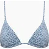 Onia Alexa Bikini Top In Deep Ultrmarine
