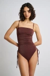 Onia Allegra One Piece Swimsuit In Rum, Women's At Urban Outfitters In Rum
