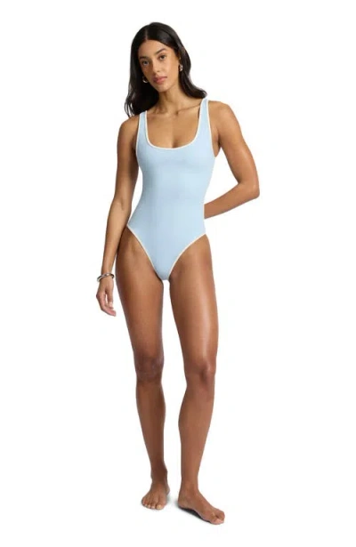 Onia Arya High-cut Leg One-piece In Blue
