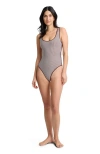Onia Arya High-cut Leg One-piece In Gray