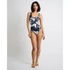 Onia Arya One-piece In Deep Navy/egret