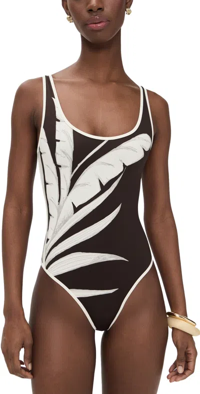 ONIA ARYA ONE PIECE ESPRESSO/EGRET