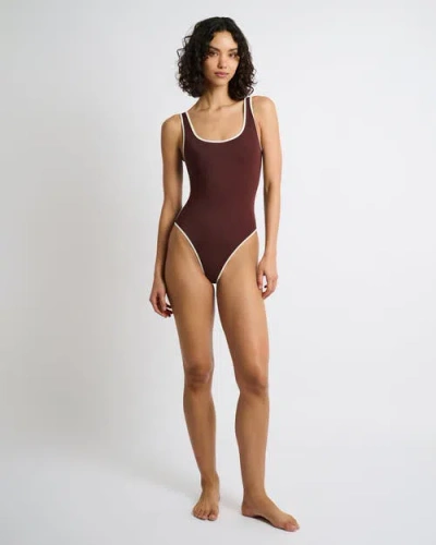 Onia Arya One Piece In Rum/egret