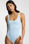 Onia Arya One Piece Swimsuit In Sky/white, Women's At Urban Outfitters In Blue
