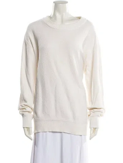 Pre-owned Onia Bateau Neckline Sweater In Neutral
