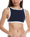 Onia Blake Tank Bikini Top In Blue