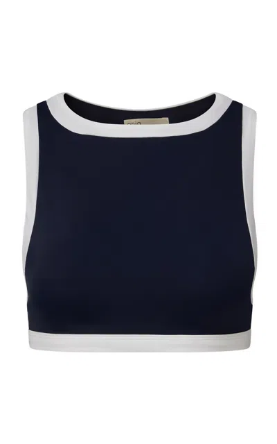 Onia Blake Tank Bikini Top In Blue