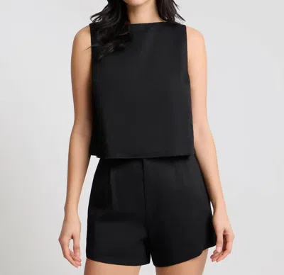 Onia Boatneck Shell Top In Black