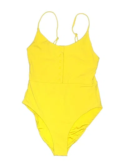 Pre-owned Onia Bodysuit In Yellow