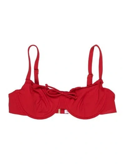 Pre-owned Onia Bow Accents Top W/ Tags In Red