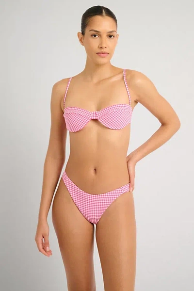 Onia Brigitte Balconette Underwire Bikini Top In Pink, Women's At Urban Outfitters