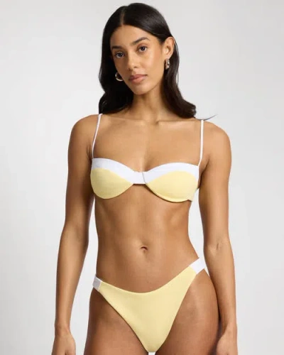 Onia Brigitte Bikini Top In Yellow