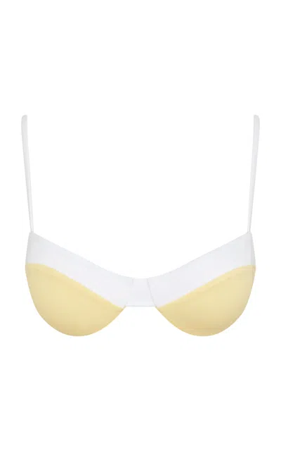 Onia Brigitte Bikini Top In Yellow