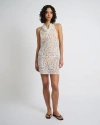 Onia Burnout Cowl Mini Dress In White