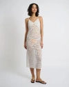 Onia Burnout Slip Dress In White