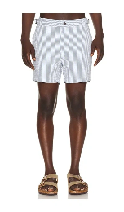 Onia Calder Buckle 5 Swim Trunk In Gray