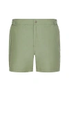 Onia Calder Buckle 5 Swim Trunk In Green