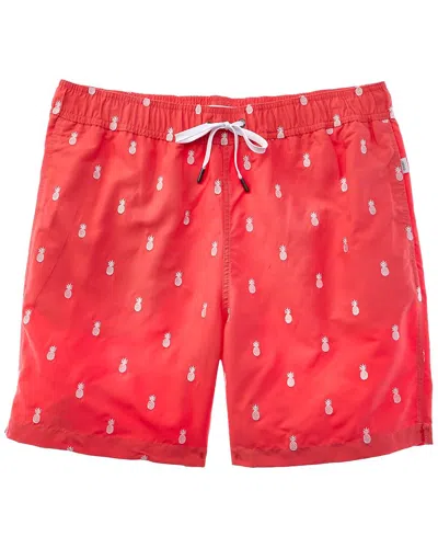 Onia Calder Swim Trunk In Red
