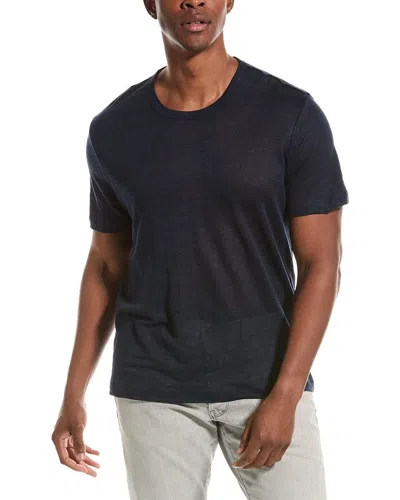 Onia Chad Linen-jersey T-shirt In Blue