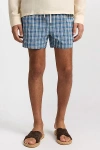 Onia Charles 4" Swim Trunk In Blue/white, Men's At Urban Outfitters In Multi