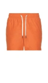 Onia Charles Swim Trunks 5 Orange Coral In Orange