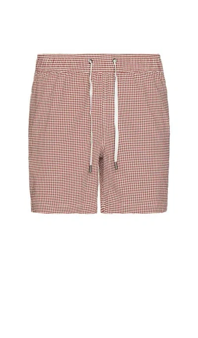 Onia Charles 7 Swim Trunk In Red