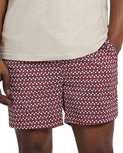 Onia Charles Printed 5 Swim Trunks In Picante Multi