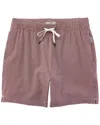 Onia Charles Seersucker Swim Trunk In Red