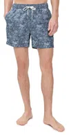 Onia Charles Printed 5 Swim Trunks In Deep Navy Multi