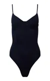 Onia Chelsea Metallic One-piece Swimsuit In Blue