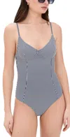 Onia Chelsea One Piece Deep Navy/white In Deep Navy/white