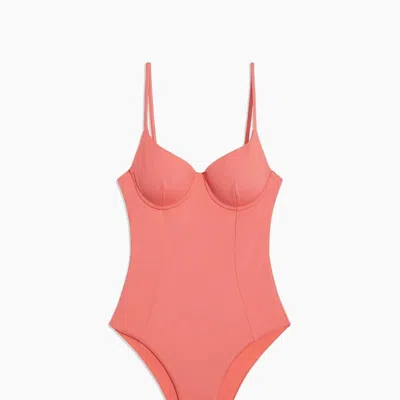Onia Chelsea One Piece In Spiced Coral In Pink