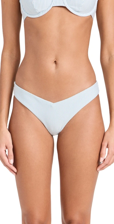 Onia Chiara Bottoms Pale Blue White