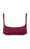 Onia Claire Bikini Top In Purple