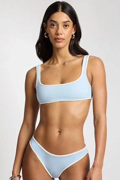 Onia Claire Bikini Top In Sky/white, Women's At Urban Outfitters In Multi
